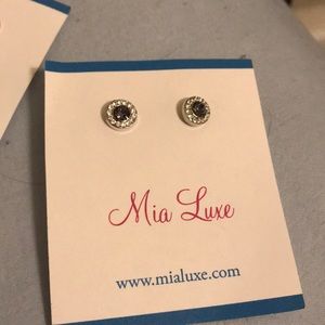 Lavender gemstone studs